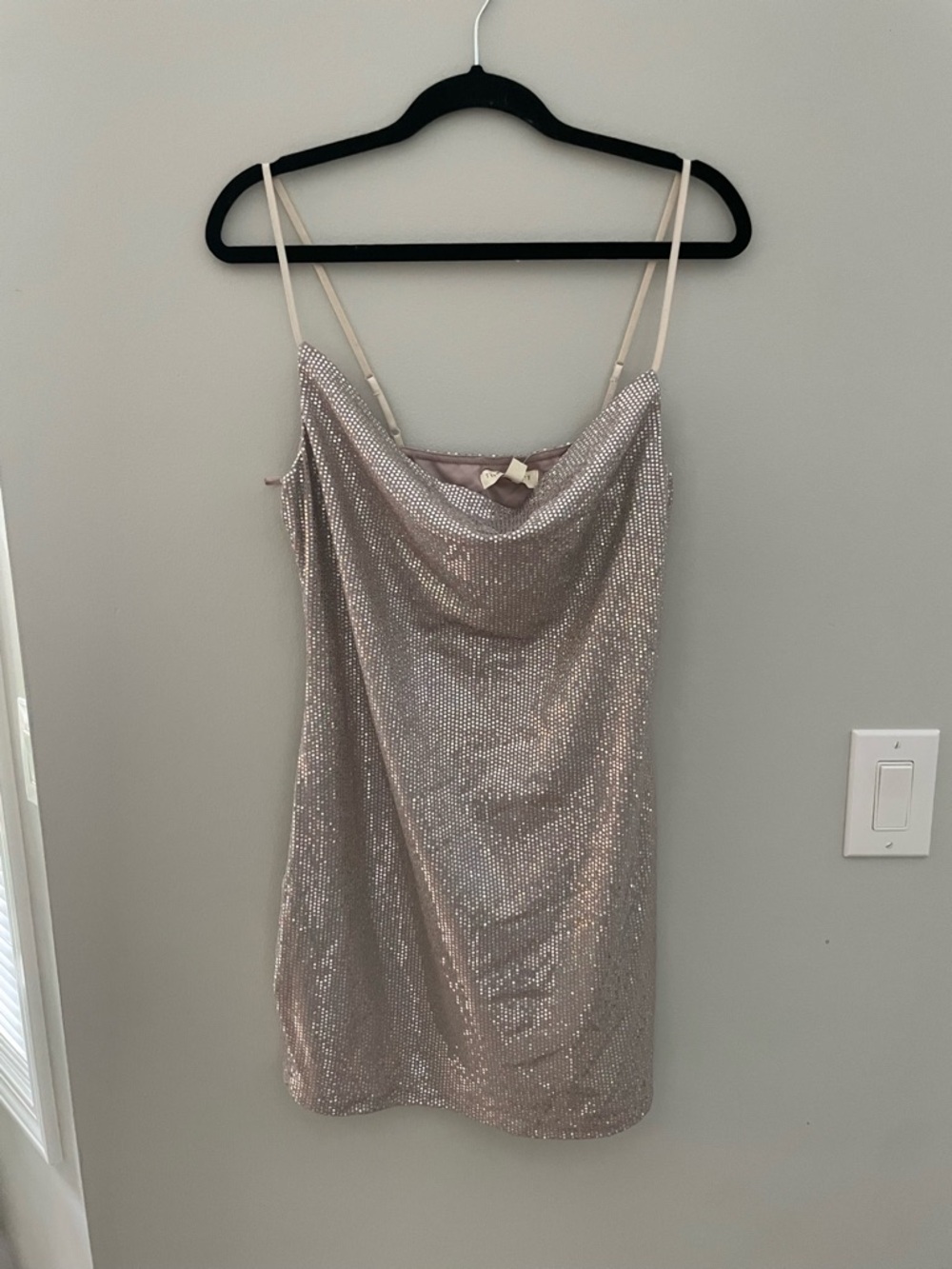 NWT Sparkle Slip Dress in Champagne - Women size XL